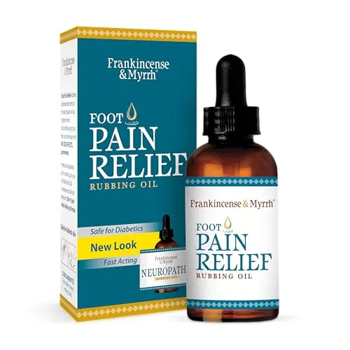 Frankincense and Myrrh nerve pain relief rubbing oil bottle