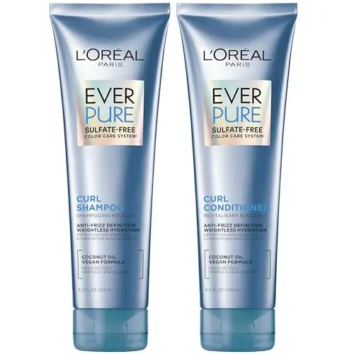 L'Oreal Paris sulfate-free shampoo and conditioner for curly hair