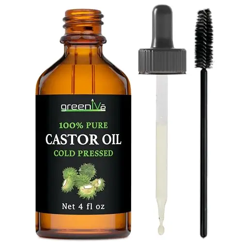GreenIVe castor oil in small travel-friendly bottle