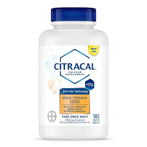 Citracal Slow Release 1200 calcium supplement bottle