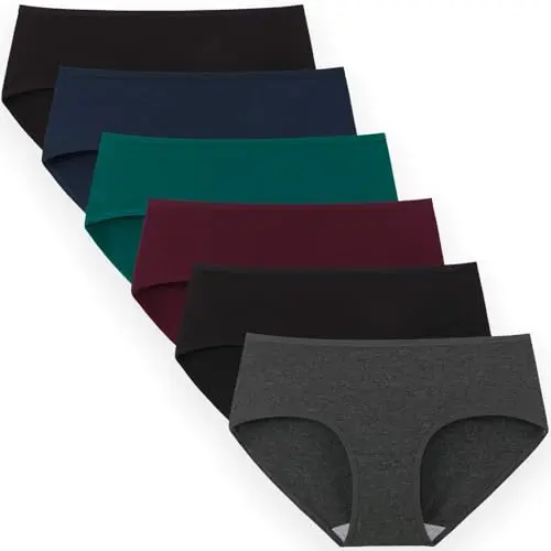 INNERSY women's cotton hipster underwear pack
