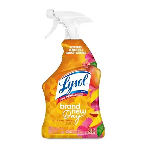 Lysol All Purpose Cleaner spray bottle with mango hibiscus scent