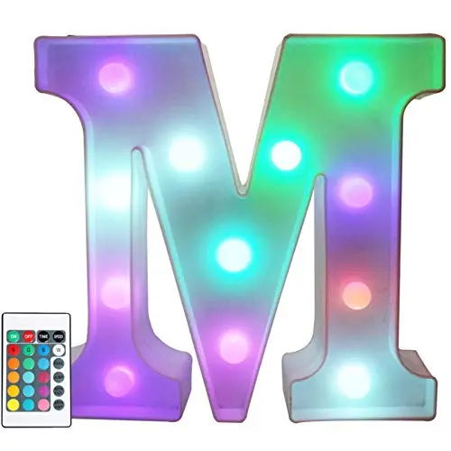 Pooqla LED marquee letter light with remote control