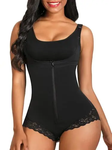 SHAPERX Colombian fajas shapewear bodysuit for postpartum tummy control