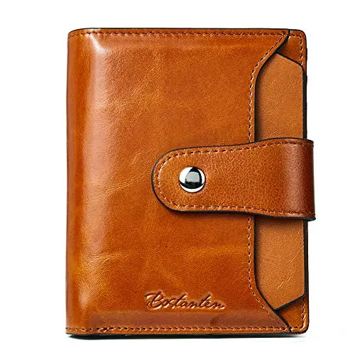 BOSTANTEN genuine leather bifold wallet with RFID blocking