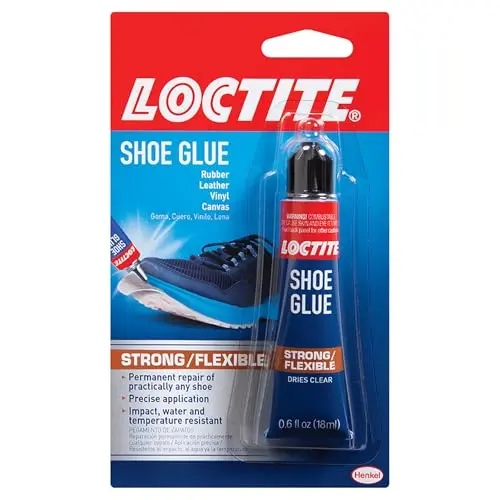 Loctite shoe glue bottle with flexible formula