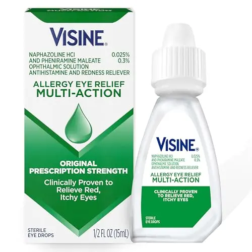 Visine Allergy Eye Relief multi-action eye drops bottle