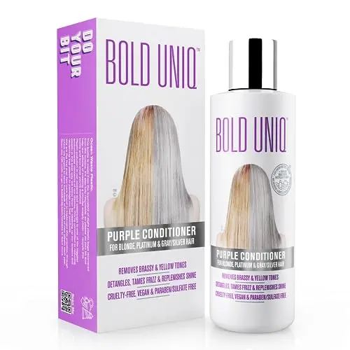 BOLD UNIQ Purple Conditioner for blonde hair toning