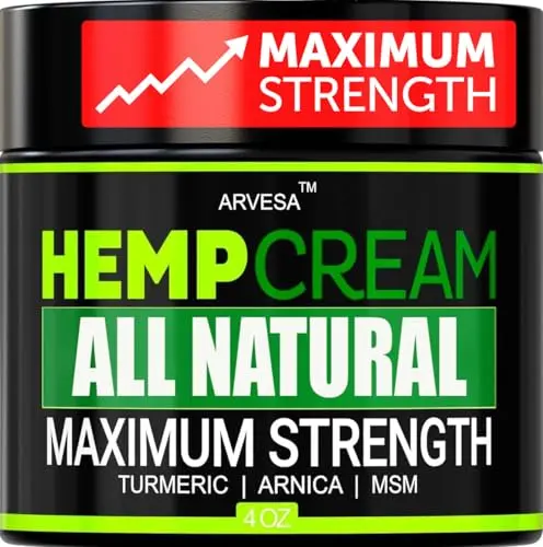 Arvesa Natural Hemp Cream container