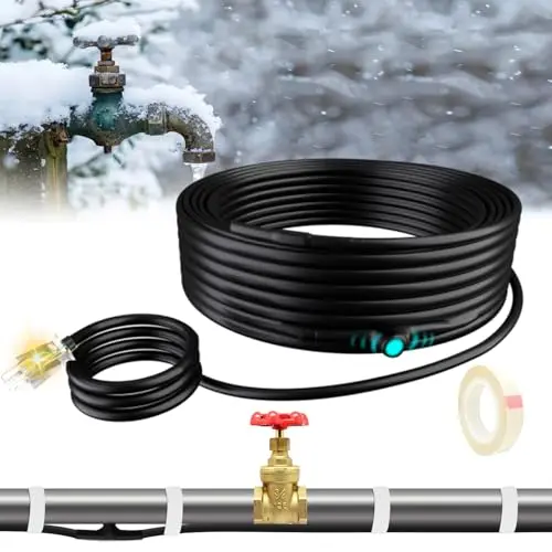 TOPDURE constant wattage heat tape for metal and plastic water pipes