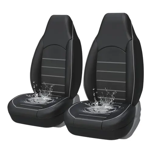 AUTOYOUTH PU leather bucket seat covers with universal fit for trucks