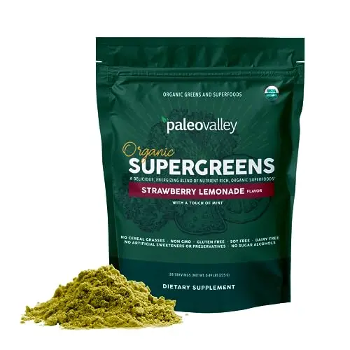 Paleovalley Organic Supergreens powder bag