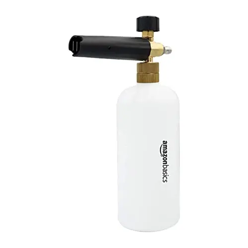 Amazon Basics foam cannon with solid brass body and adjustable spray