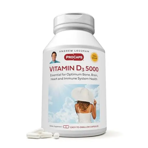 ANDREW LESSMAN Vitamin D3 5000 IU capsules bottle