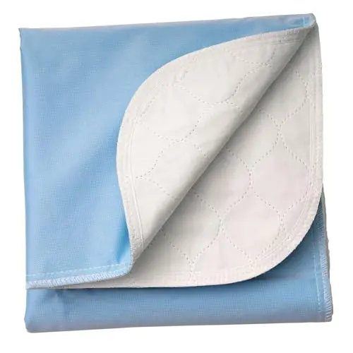 Brosive incontinence bed pad on mattress