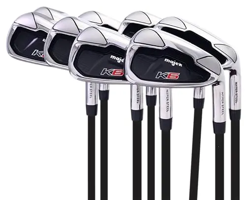 Majek K6 senior golf irons set in black finish