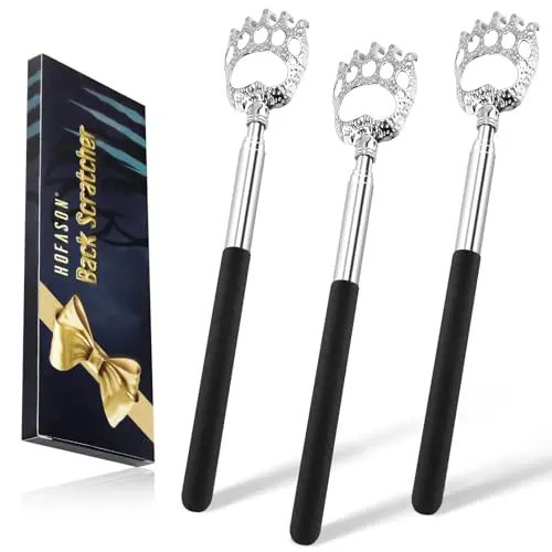 HOFASON telescopic back scratcher with bear claw design