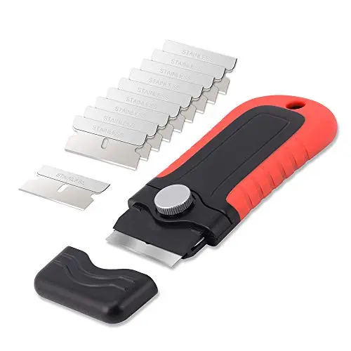Gomake razor blade scraper tool for glass stove top cleaning