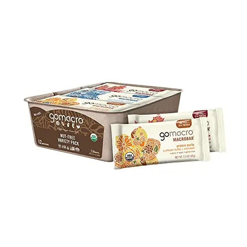 GoMacro MacroBar Organic Vegan Protein Bars variety pack