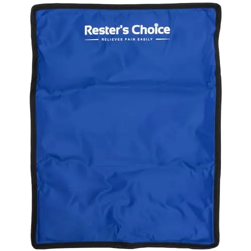Rester's Choice large gel ice pack covering lower back area