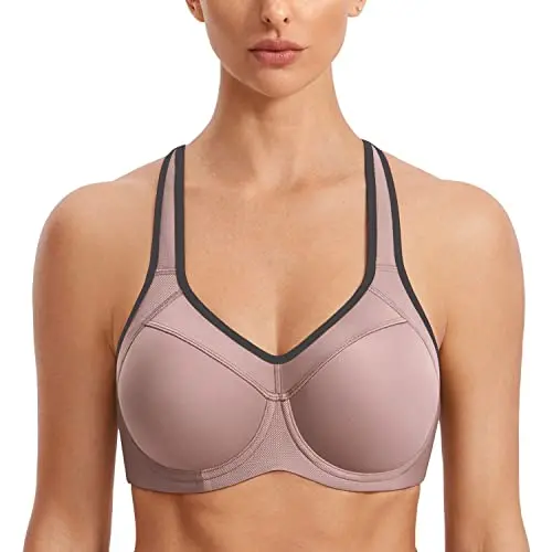 SYROKAN high impact sports bra with racerback and underwire