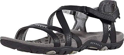 Merrell Women's Sandspur sandals in black and paloma colors