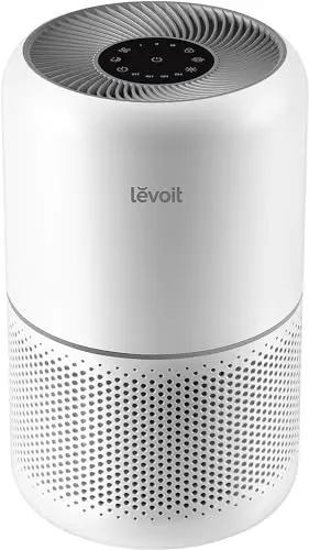 LEVOIT Core300-P white air purifier with cylindrical design