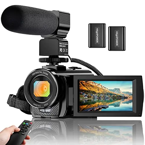 ALSONE digital camcorder with microphone and remote control
