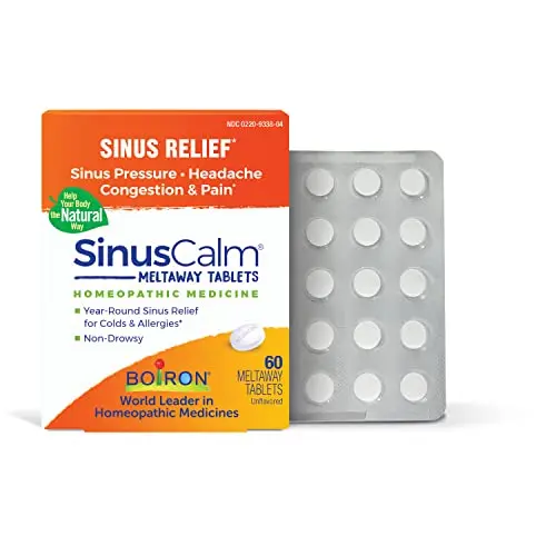 Boiron SinusCalm homeopathic tablets for sinus relief