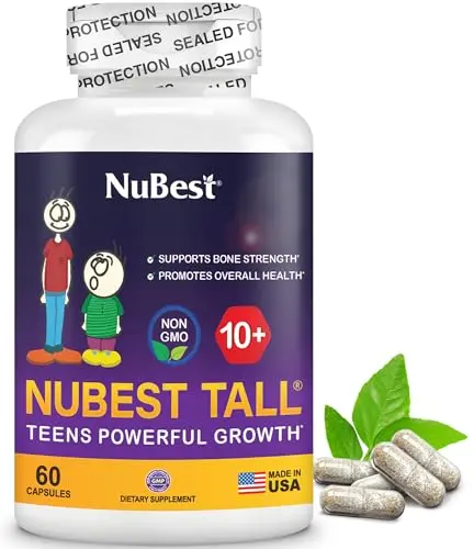 NuBest Tall bone strength supplement capsules for teens