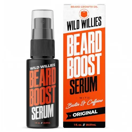 Wild Willies Beard Growth Serum with biotin and caffeine