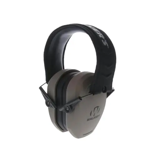 Walkers Razor Slim Passive earmuffs in flat dark earth color