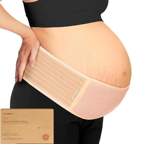 KeaBabies soft maternity belly band with ergonomic support design