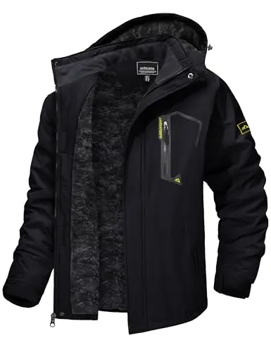 TACVASEN Ski Jacket in black