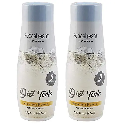 SodaStream Diet Tonic syrup bottles