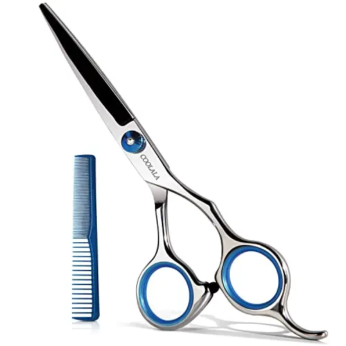 COOLALA hair cutting scissors with included comb