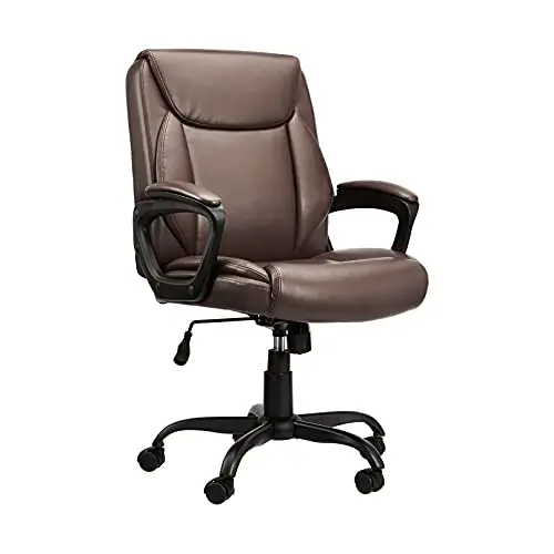 Amazon Basics classic Puresoft office chair with adjustable height and armrests