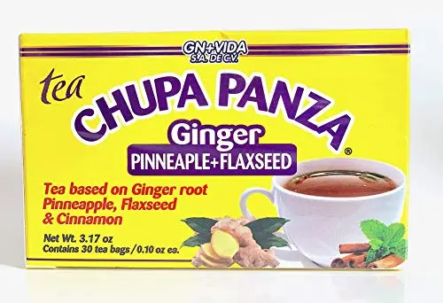 Tea CHUPA Panza detox tea bags with ginger and pineapple flavor