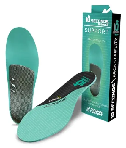 10 Seconds stability insole with firm arch support for high arches
