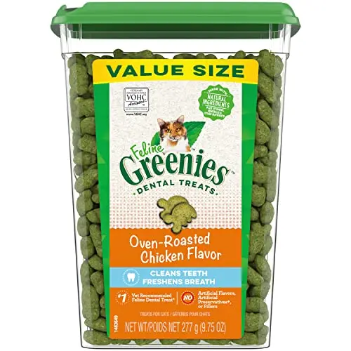 Greenies Feline Dental Cat Treats in chicken flavor