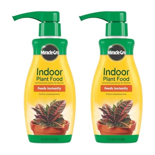 Miracle-Gro Indoor Plant Food liquid bottle with pump
