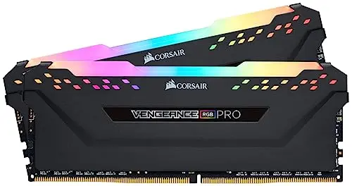 CORSAIR Vengeance RGB PRO DDR4 RAM with vibrant RGB lighting