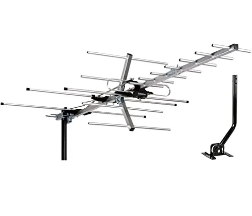Five Star Yagi outdoor TV antenna with extended elements for stable signal