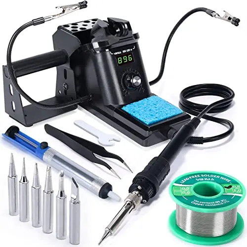 YIHUA 926 III digital soldering station with helping hands and accessories
