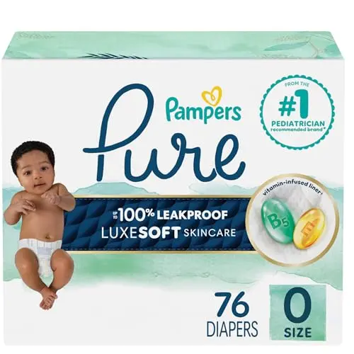 Pampers Pure Protection plant-based diaper package