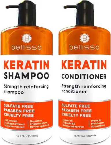 Bellisso Keratin Shampoo and Conditioner set