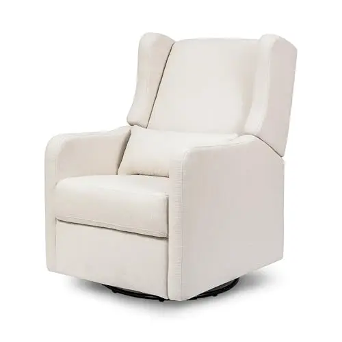 DAVINCI Arlo glider recliner in performance cream with wing back