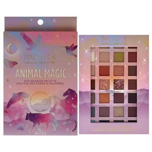 Pacifica Animal Magic eyeshadow palette with colorful shades