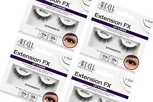 Ardell Lash Extension FX L Curl false eyelashes designed for hooded eyes