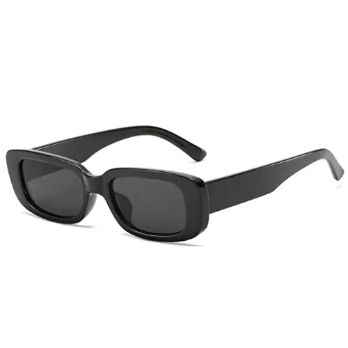DOLLGER rectangle retro sunglasses with polarized lenses